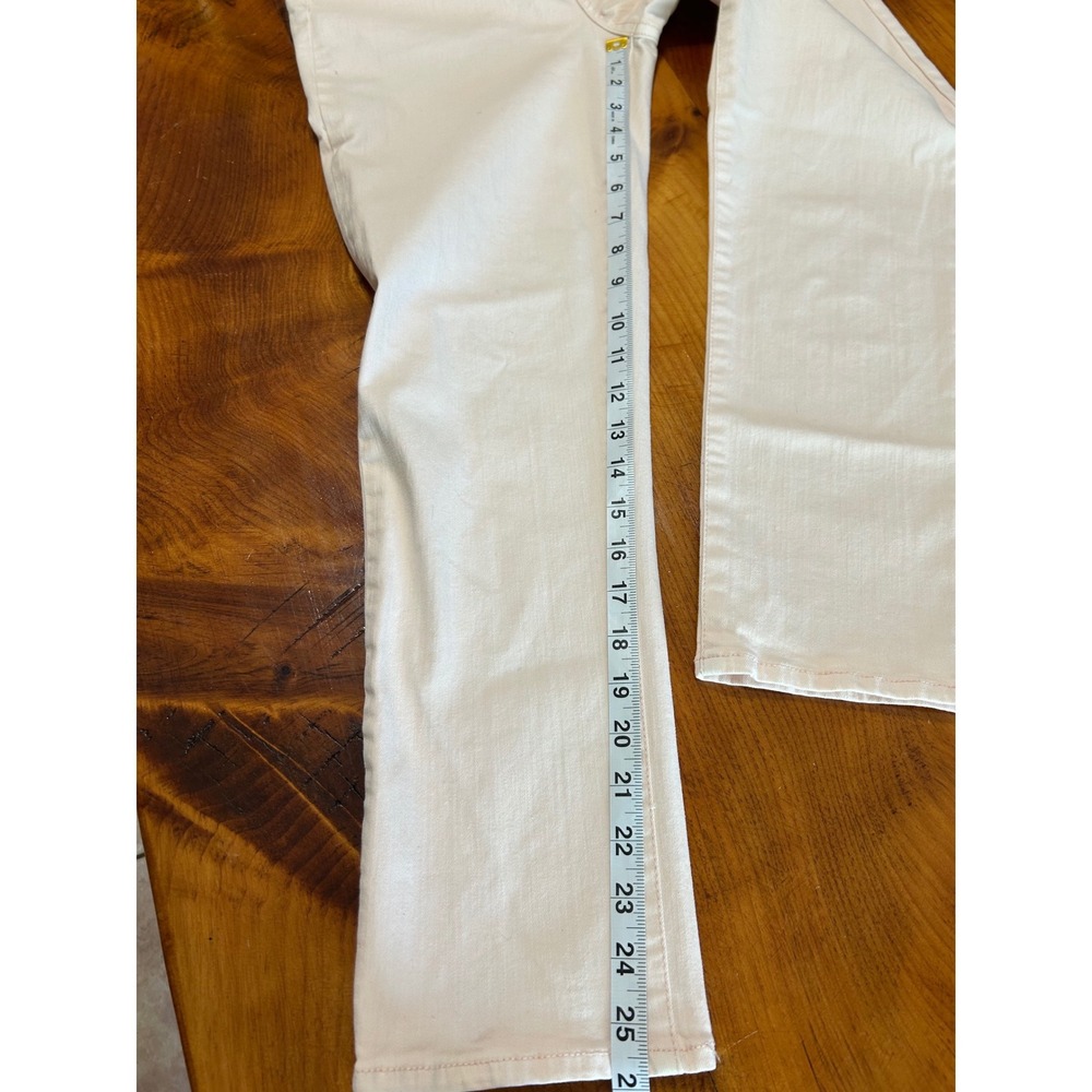 Tory Burch Pale Pink Straight Leg Jeans Women 28 Mid Rise Stretch Denim - Picture 4 of 6